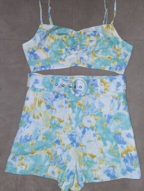 Christian Lacroix 2 Piece Linen Blend Outfit